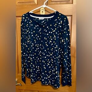 Secret Treasures Navy Star 2 Pc Pajama Set